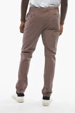 Clearance ID Pantaloni in Cotone Stretch Uomo Pantaloni