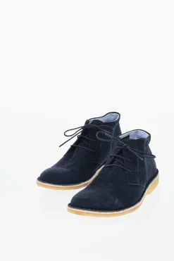 ID Polacchine in Camoscio a Tinta Unita con Suole Crepe>Corneliani Discount
