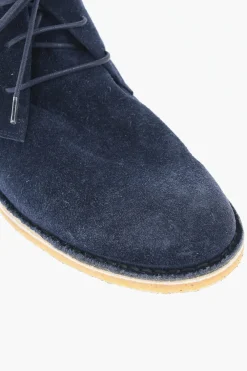 ID Polacchine in Camoscio a Tinta Unita con Suole Crepe></noscript>Corneliani Discount