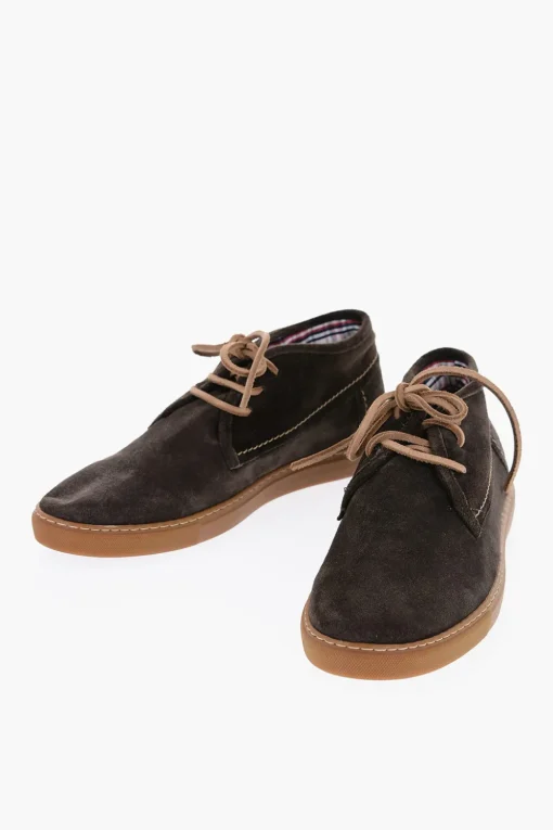Best ID Polacchine in Suede a Tinta Unita Uomo Stringate