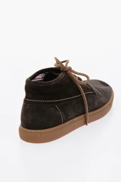 Best ID Polacchine in Suede a Tinta Unita Uomo Stringate