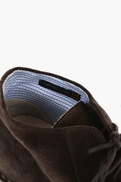 Best ID Polacchine in Suede con Suola a Contrasto Uomo Stringate