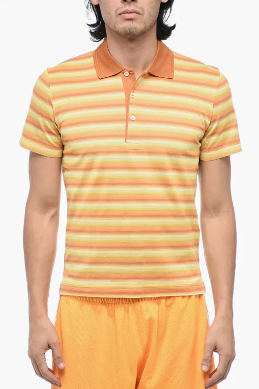 ID Polo A maniche Corte Con Stampa a Righe>Corneliani Hot