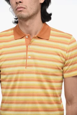 ID Polo A maniche Corte Con Stampa a Righe></noscript>Corneliani Hot
