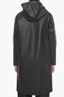 Impermeabile in Pelle HIDROLOGY con Zip Decentrata>Bottega Veneta Sale