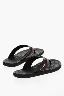 Clearance Infradito In Gomma Logate Uomo Scarpe Basse
