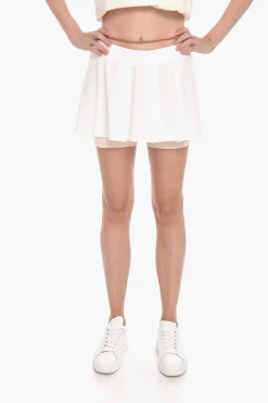 JACQUEMUS Minigonna Plissettata con Strato Shorts>Nike New