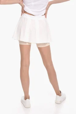 JACQUEMUS Minigonna Plissettata con Strato Shorts>Nike New