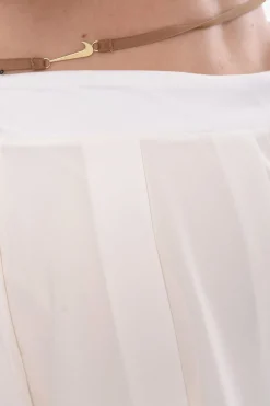 JACQUEMUS Minigonna Plissettata con Strato Shorts></noscript>Nike New