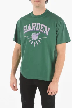 JAMES HARDEN x T-Shirt Girocollo con Logo Stampato>Neil Barrett Sale