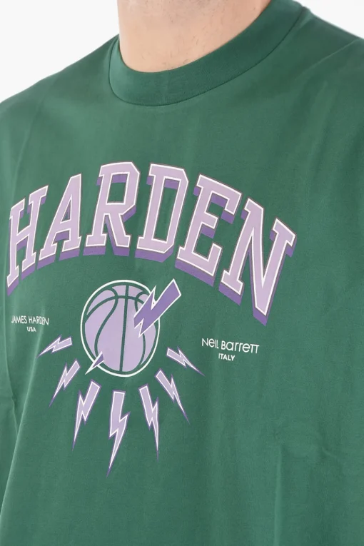 JAMES HARDEN x T-Shirt Girocollo con Logo Stampato>Neil Barrett Sale