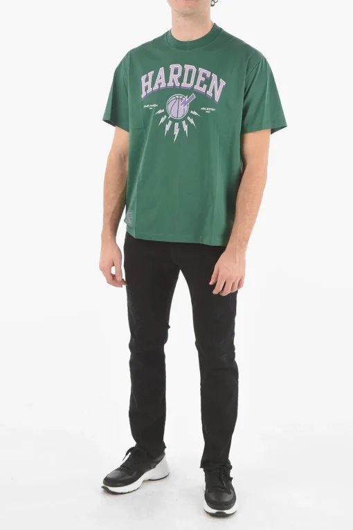 JAMES HARDEN x T-Shirt Girocollo con Logo Stampato>Neil Barrett Sale