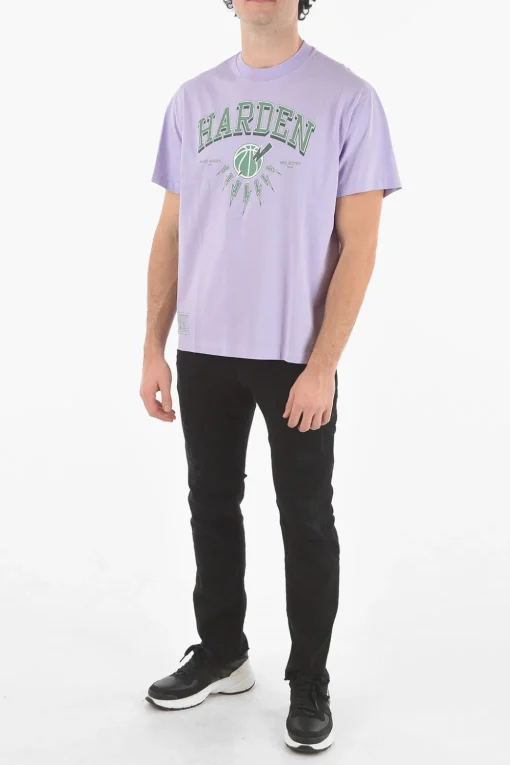 JAMES HARDEN x T-Shirt Girocollo con Logo Stampato>Neil Barrett Online