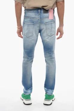 Clearance Jeans 5 Tasche Skater Fit con Strappi 16cm Uomo Jeans