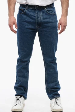 New Jeans 5 Tasche Slim Fit con Passanti 18cm Uomo Jeans