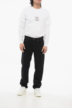 Online Jeans 5 Tasche Slim Fit con Passanti 21cm Uomo Jeans