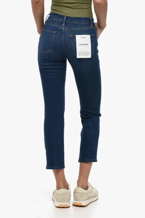 Jeans a Gamba Dritta e Vita Alta 17,5cm>Frame Online