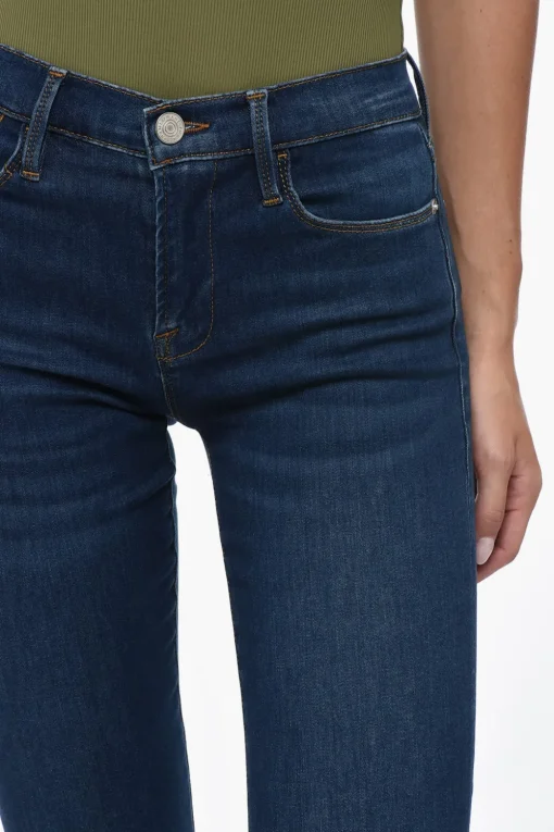 Jeans a Gamba Dritta e Vita Alta 17,5cm>Frame Online