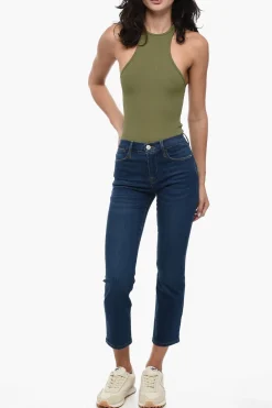 Jeans a Gamba Dritta e Vita Alta 17,5cm></noscript>Frame Online
