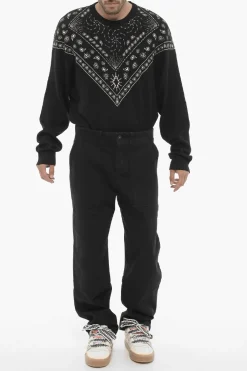 Jeans a Gamba Larga A Lavaggio Scuro 22cm></noscript>Marcelo Burlon Clearance