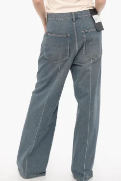 Jeans a Gomaba Larga con Cuciture a Vista 30cm>Paterson Clearance