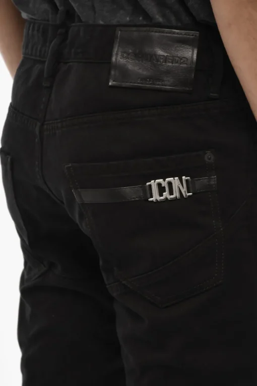 Jeans A Lavaggio Scuro ICON Con Dettaglio in Metallo>Dsquared2 Outlet