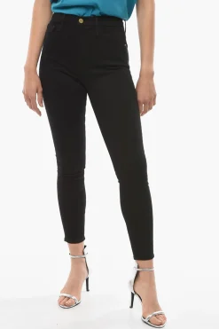 New Jeans a Lavaggio Scuro Skinny Fit e Vita Alta 13cm Donna Jeans