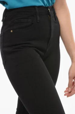 New Jeans a Lavaggio Scuro Skinny Fit e Vita Alta 13cm Donna Jeans