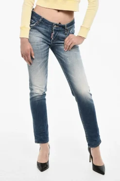 Discount Jeans a Tinta Unita Con Charm Donna Jeans