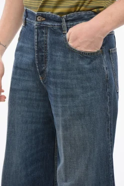Jeans Baggy Cropped Fit con Risvolto 26cm></noscript>Bottega Veneta Discount