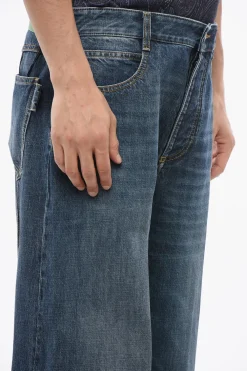 Jeans Baggy Cropped Fit con Risvolto 26cm></noscript>Bottega Veneta Discount