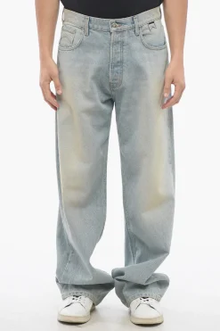 Clearance Jeans Baggy Fit a Lavaggio Chiaro 26cm Uomo Jeans