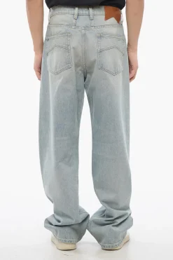 Clearance Jeans Baggy Fit a Lavaggio Chiaro 26cm Uomo Jeans