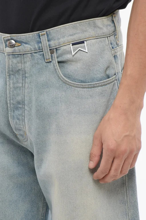 Clearance Jeans Baggy Fit a Lavaggio Chiaro 26cm Uomo Jeans