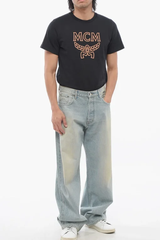 Clearance Jeans Baggy Fit a Lavaggio Chiaro 26cm Uomo Jeans