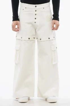 Jeans Baggy Fit Con Logo Ricamato>Off-White Online