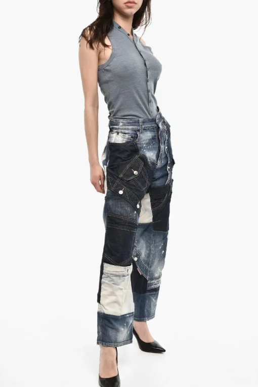 Jeans Baggy Fit Effetto Vintage>Dsquared2 New