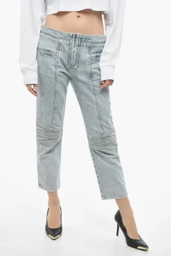 Hot Jeans Biker Fit LOMA A Vita Alta Donna Jeans