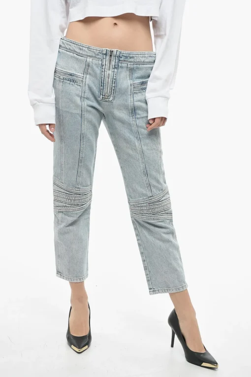 Hot Jeans Biker Fit LOMA A Vita Alta Donna Jeans