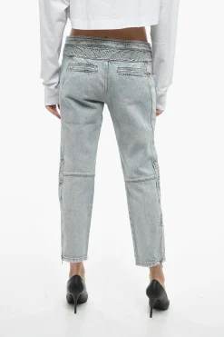 Hot Jeans Biker Fit LOMA A Vita Alta Donna Jeans