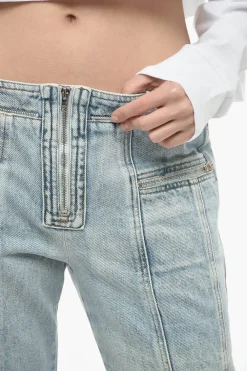 Hot Jeans Biker Fit LOMA A Vita Alta Donna Jeans