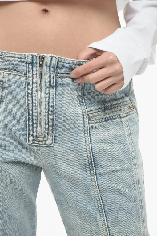 Hot Jeans Biker Fit LOMA A Vita Alta Donna Jeans