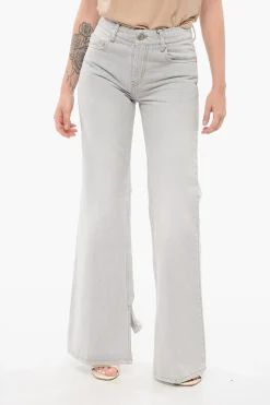 Jeans Bootcut in Denim Stone Washed con Spacco alla Caviglia 30cm>Ami Alexandre Mattiussi Online