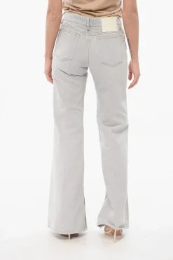 Jeans Bootcut in Denim Stone Washed con Spacco alla Caviglia 30cm>Ami Alexandre Mattiussi Online