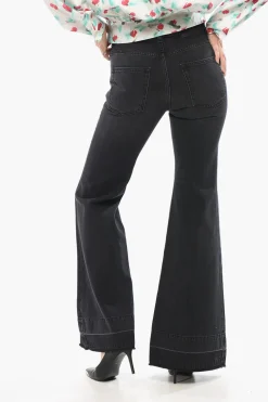 Jeans Bootcut Stone Washed con Dettagli Chain 33cm>Stella McCartney Hot