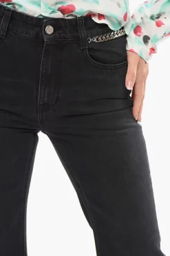 Jeans Bootcut Stone Washed con Dettagli Chain 33cm></noscript>Stella McCartney Hot