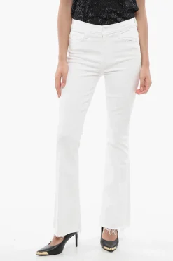 Jeans Bootcut THE WEEKENDER FRAY in Denim Stretch 25cm>Mother Discount