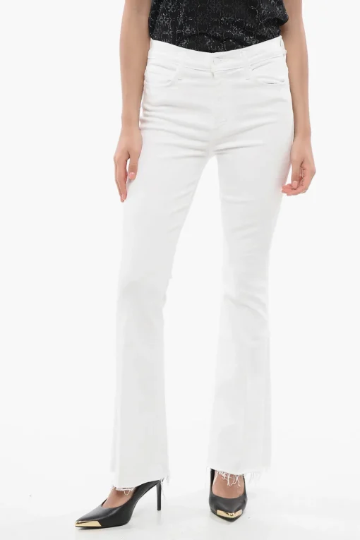 Jeans Bootcut THE WEEKENDER FRAY in Denim Stretch 25cm>Mother Discount