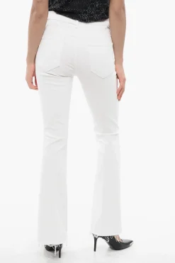 Jeans Bootcut THE WEEKENDER FRAY in Denim Stretch 25cm>Mother Discount