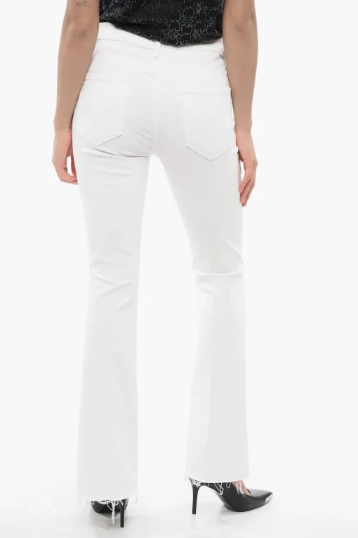 Jeans Bootcut THE WEEKENDER FRAY in Denim Stretch 25cm>Mother Discount